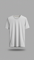 Camiseta entallada blanca minimalista
