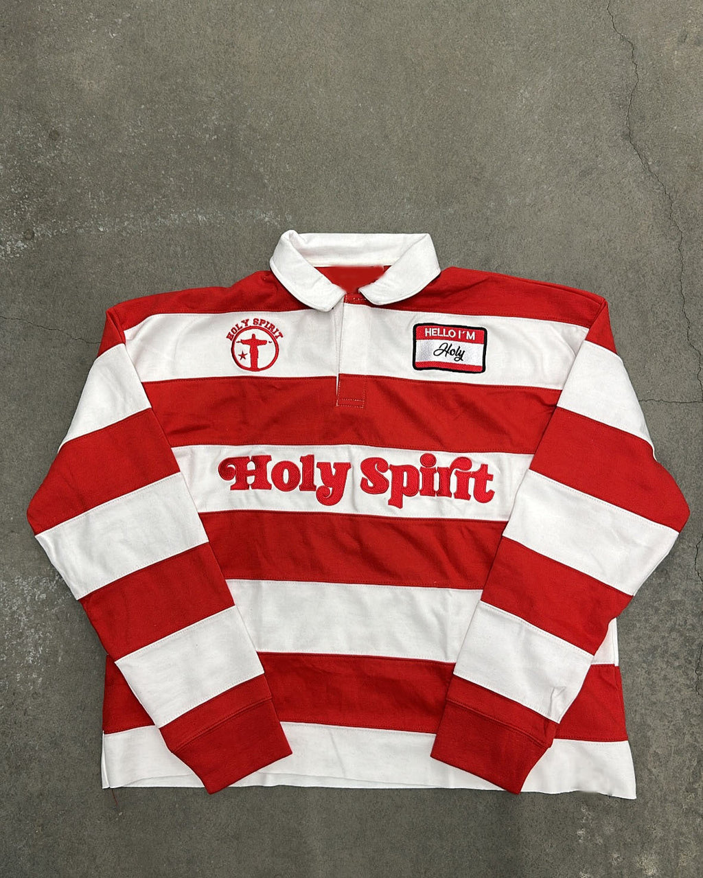 Retro Striped T-shirt With Letter Embroidery Top