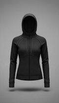 Obsidian black technical sweatshirt