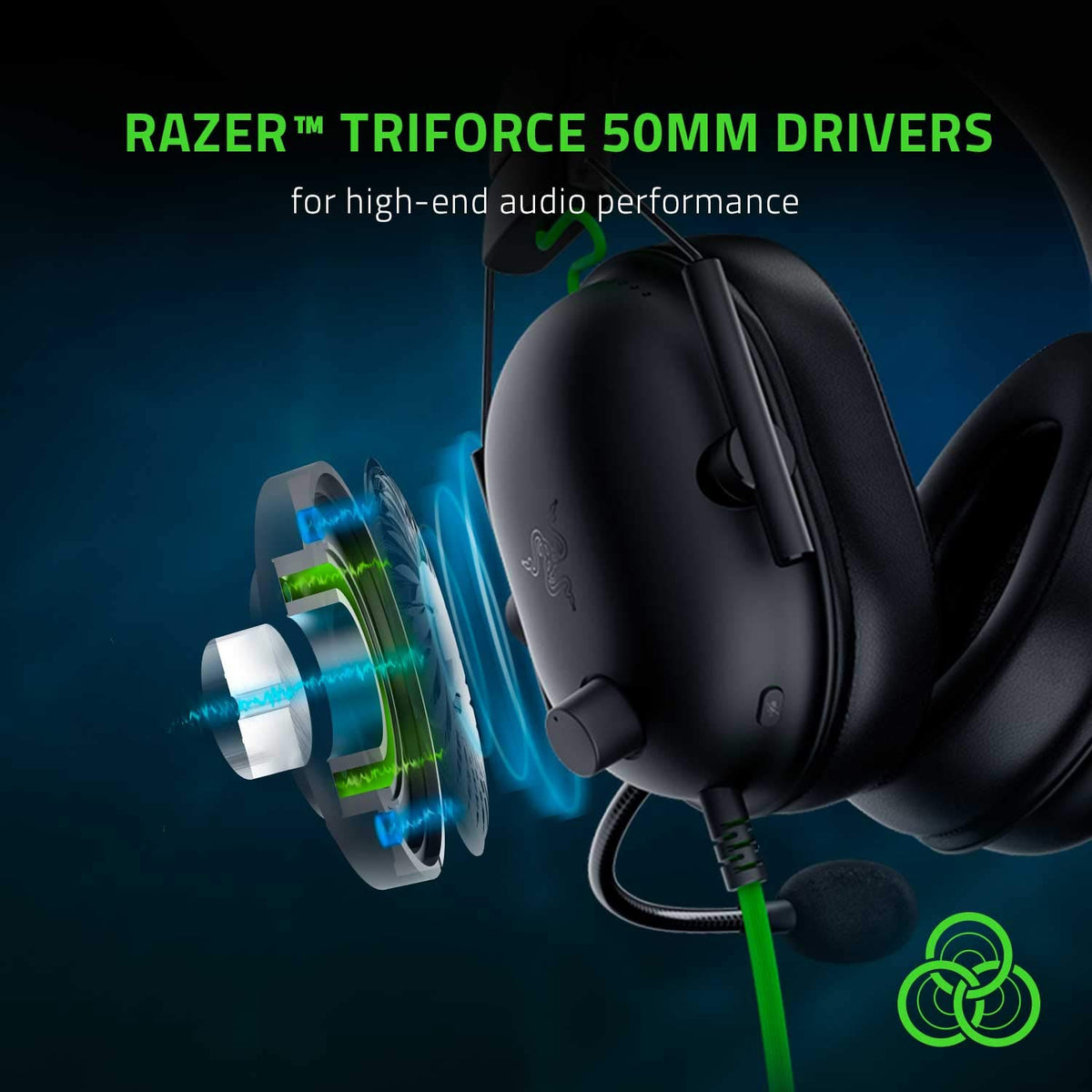 Razer BlackShark V2 X Wired PlayStation Gaming Headset, Black