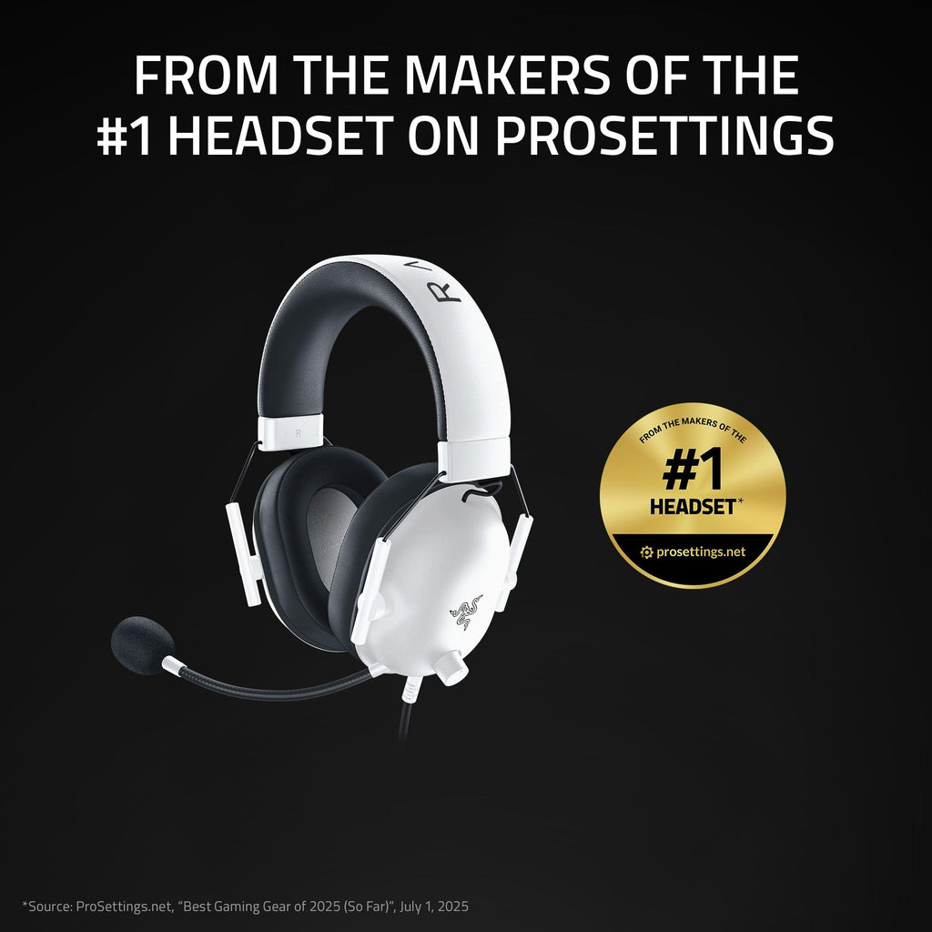 Razer BlackShark V2 X Wired PlayStation Gaming Headset, Black