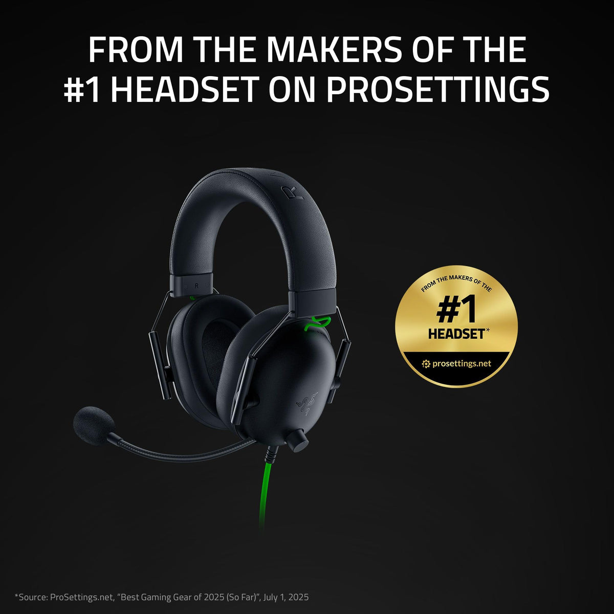 Razer BlackShark V2 X Wired PlayStation Gaming Headset, Black