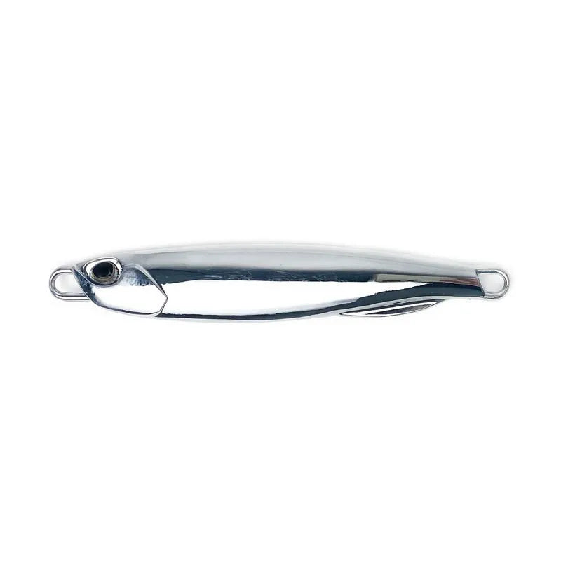 1PCS Silver Sea Fishing Bait 7g/10g/20g/30g/40g/60g/80g Jigging Head Lure Carp Metal Fishing Lure Saltwater Artificial Lures
