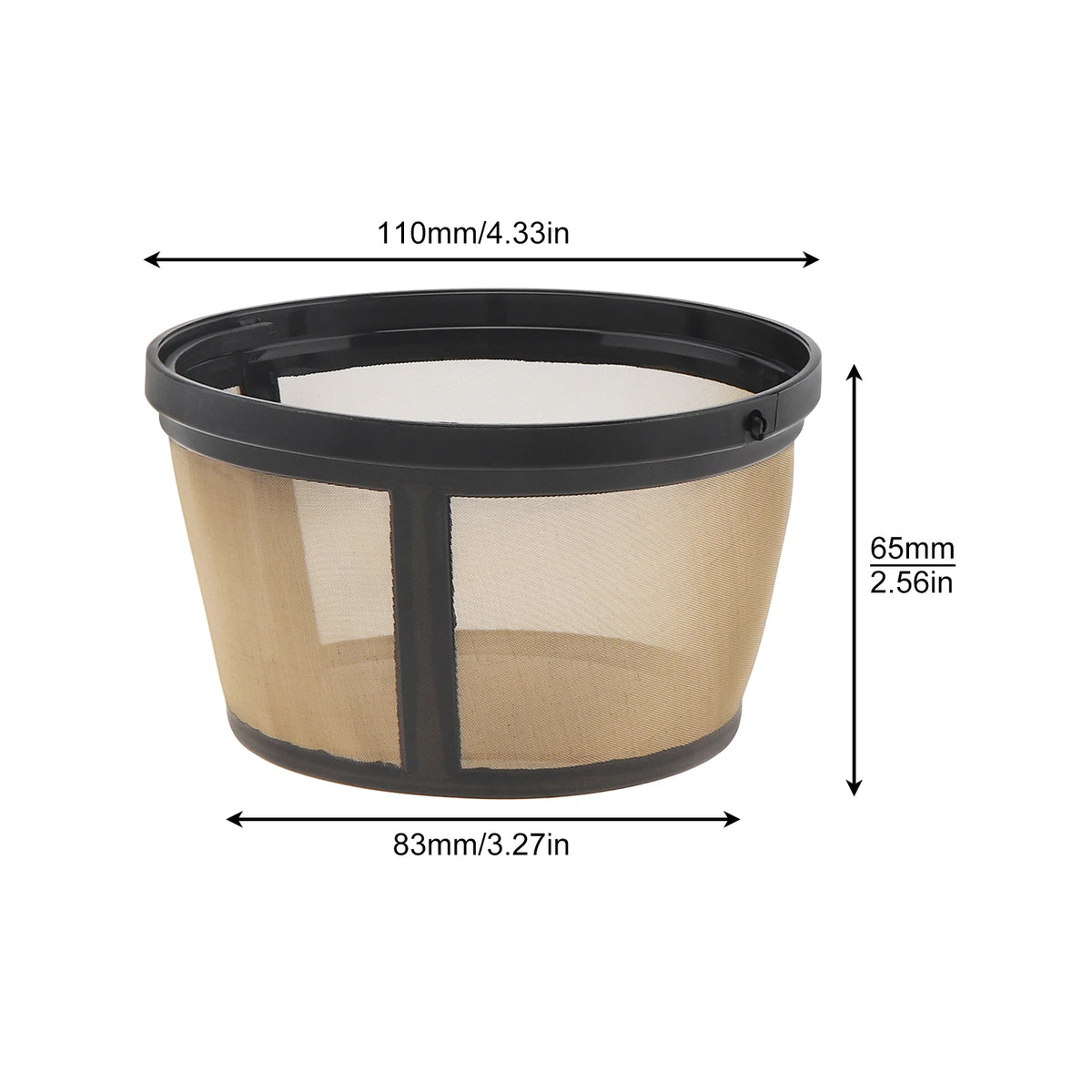 10-12 Cups Reusable Coffee Filters Universal Coffee Filter Basket Coffeeware Spoon Strainer Tea Brewer Home Kitchen Accessories