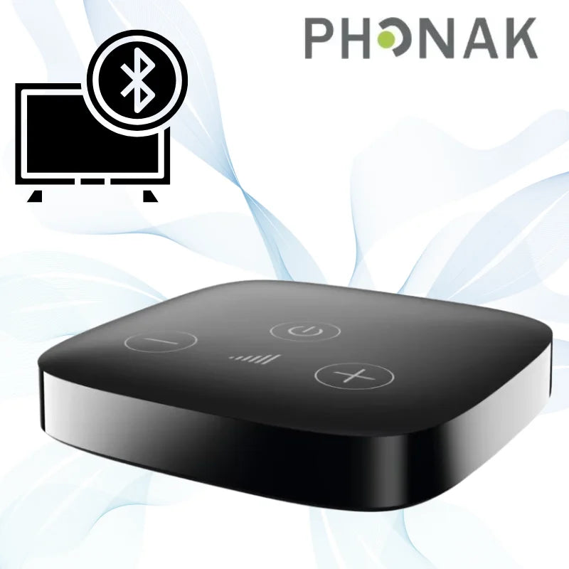 Phonak TV Connector Hearing Aid Bluetooth Wireless Accessories Audio from Your Television Directly into Hearing Aids