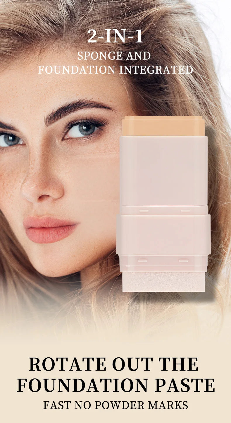 O'cheal Two In One Concealer Foundation Stick Facial Matte Waterproof Bronzer Contouring Face Coverage Moisturizing Makeup Cream