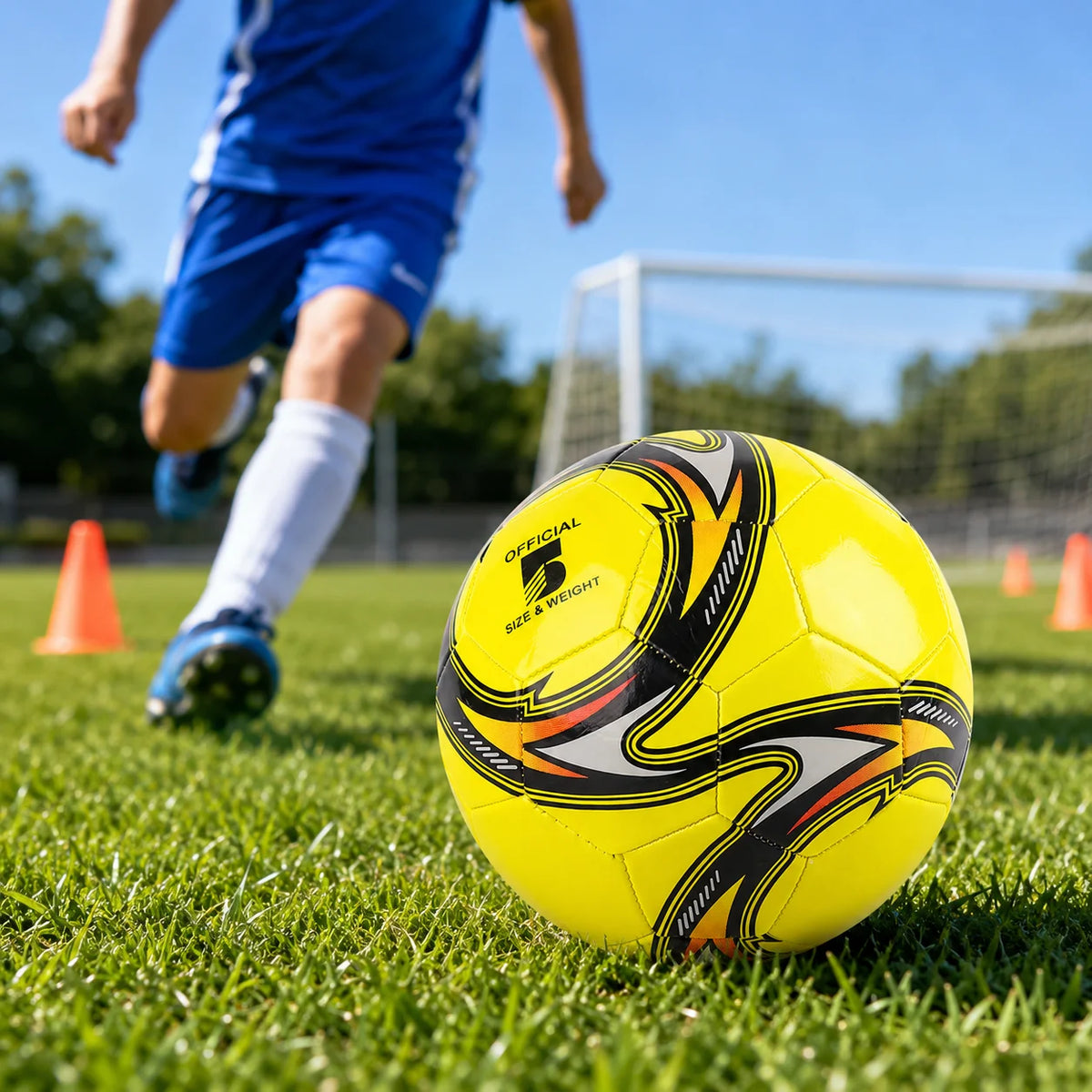 1PC Soccer Ball Size 3 4 5 Football for Outdoor Training Practice Team Sports Backyard Games
