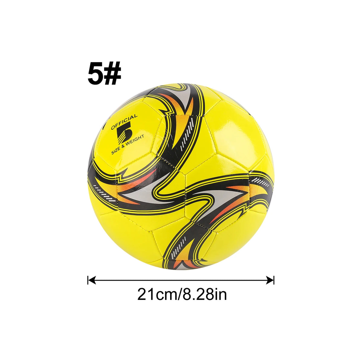 1PC Soccer Ball Size 3 4 5 Football for Outdoor Training Practice Team Sports Backyard Games