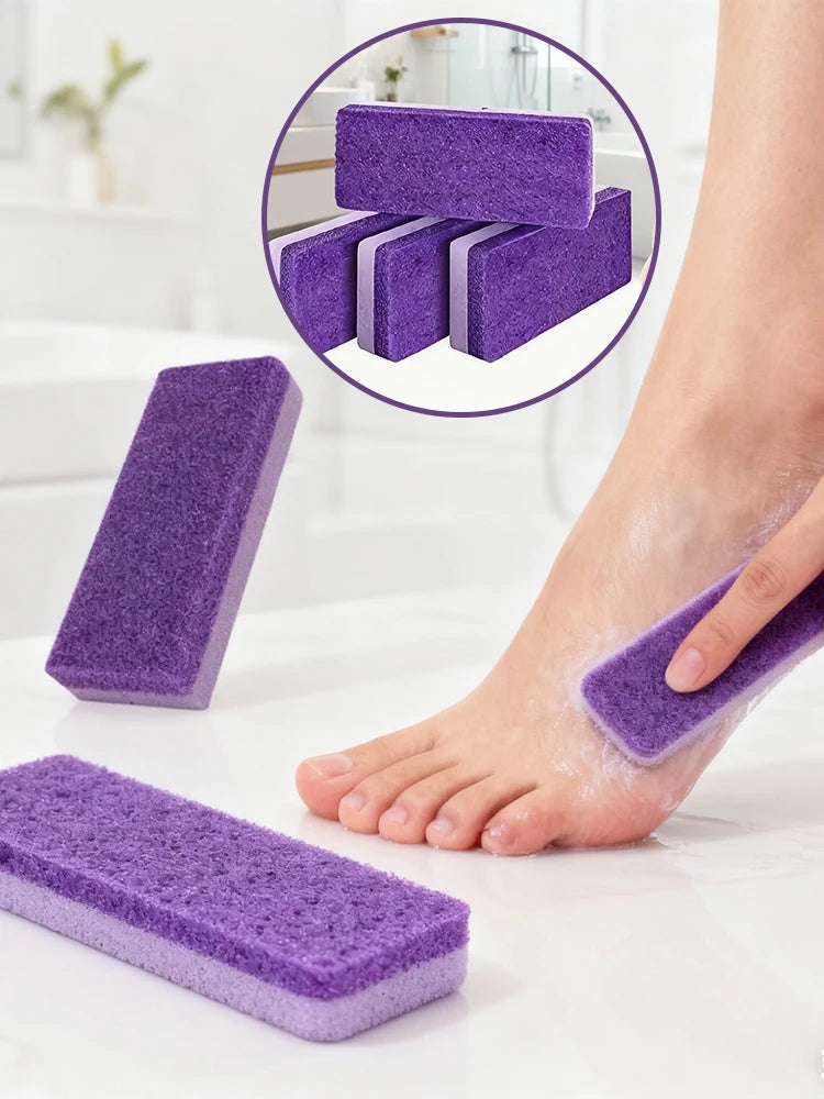 2/5PCS Pumice Stone Foot File - Callus And Dead Skin Remover Heel Scrubber for Smooth Feet Pedicure Exfoliator Tool