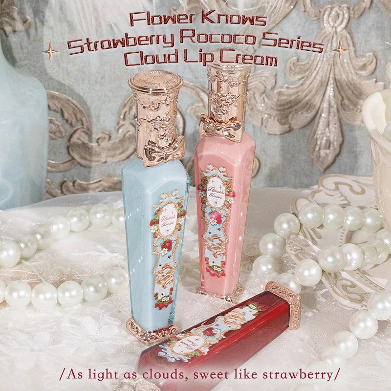 Flower Knows Strawberry Rococo Series Cloud Lip Cream Lipsticks 3.5g