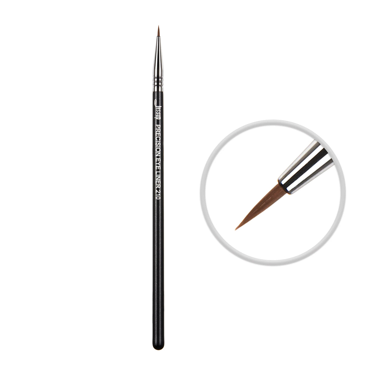 Jessup Eyeliner Brush Makeup Thin Bent Precision Angled Flat Definer Ultra Fine Pencil Precision Synthetic S151