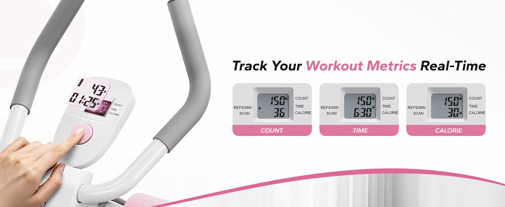MERACH 2314 Ab Machine Adjustable Trainer Workout Foldable Knee Protection Abdominal Exercise Machine Core Ab Exercise System Trainer