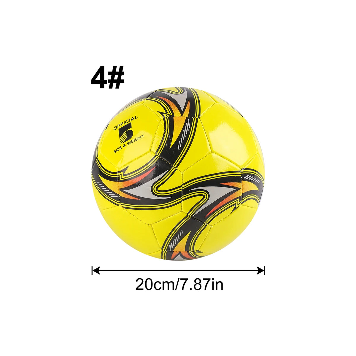 1PC Soccer Ball Size 3 4 5 Football for Outdoor Training Practice Team Sports Backyard Games