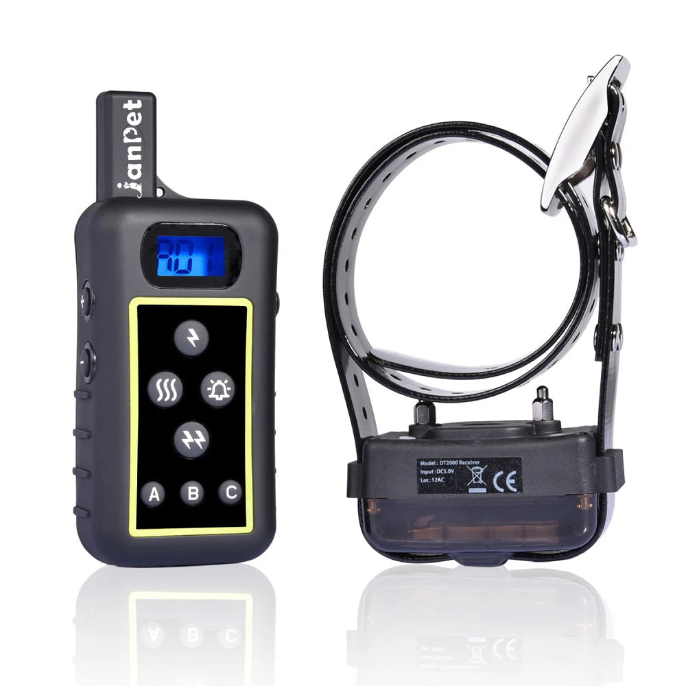 JanPet Shock Collars for Dog Hunting Training Remote Control 2000M Waterproof Electronic Dog Training Collar for All Size Dogs