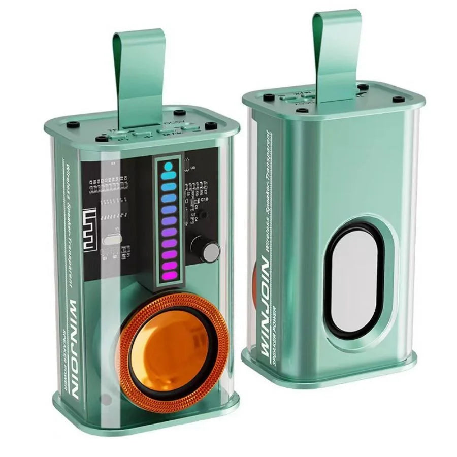 Caixa de som bluetooth RGB portátil Gas Station