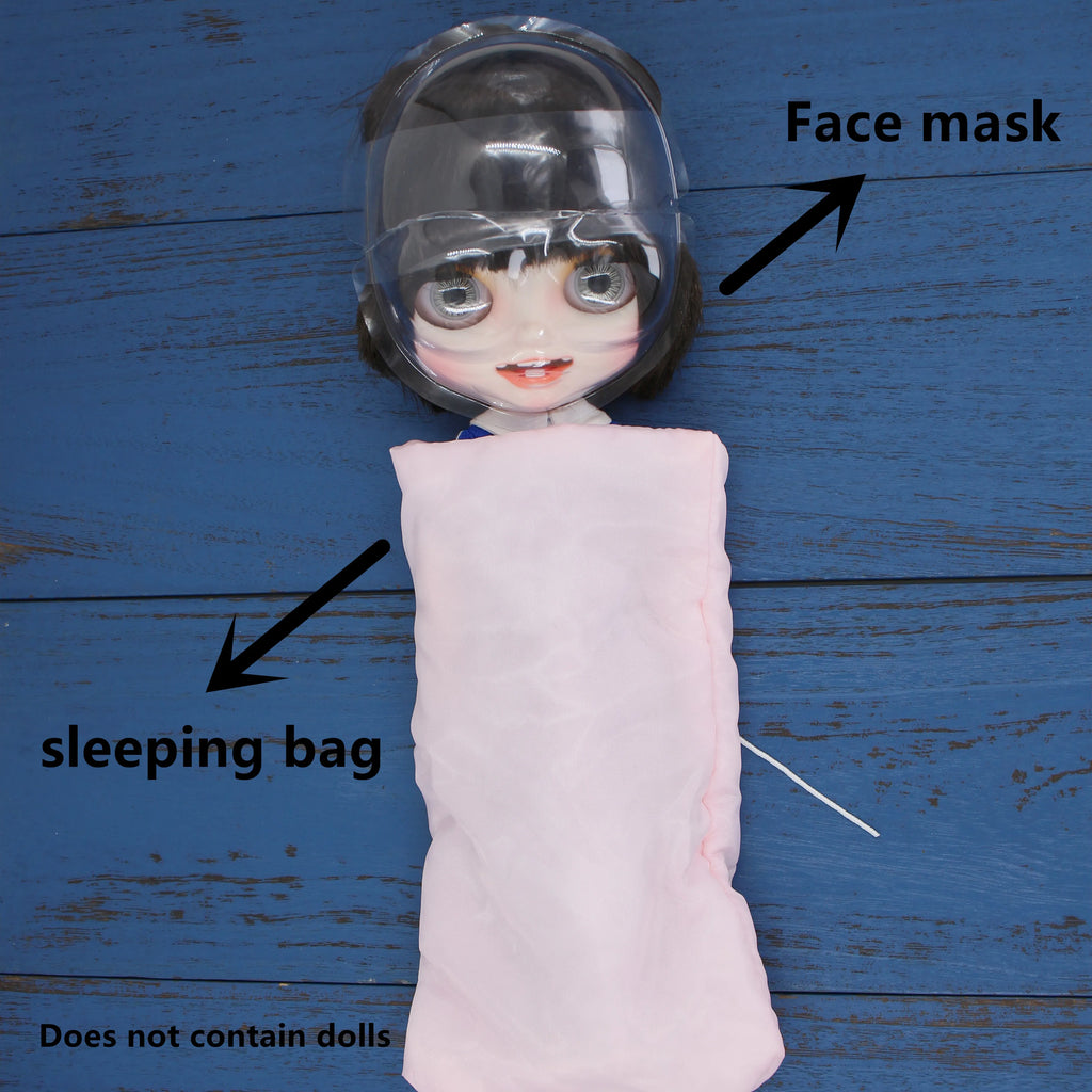DBS Sleeping bag and mask suitable for 1/6 bjd Blyth doll, including case