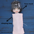 DBS Sleeping bag and mask suitable for 1/6 bjd Blyth doll, including case