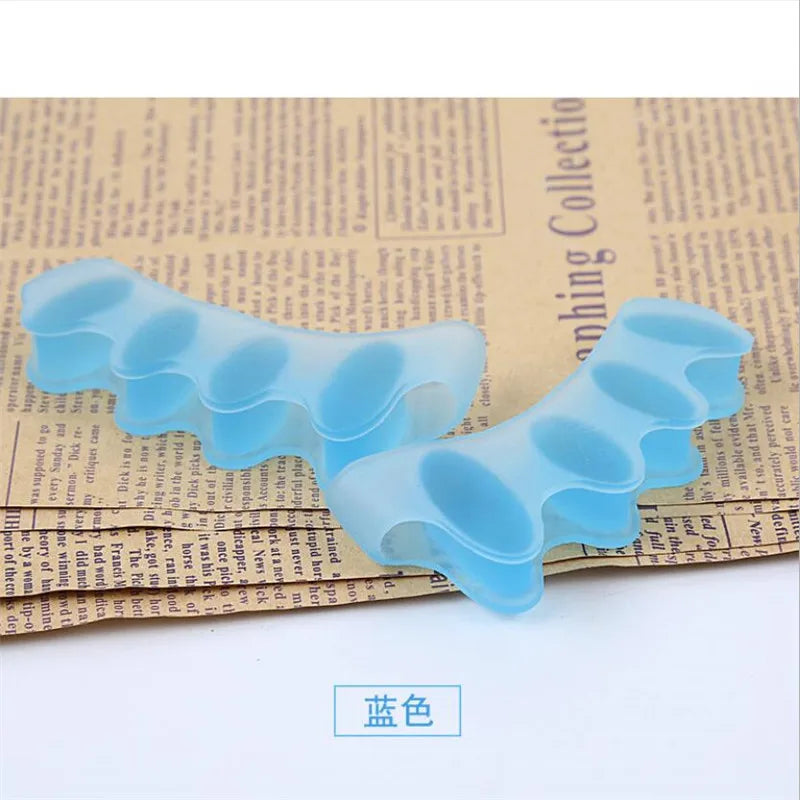 2pcs=1pair New Protective Toes Separator Suitable Bunion Corrector Material Soft Gel Straightener Spacers Stretchers Care Tool