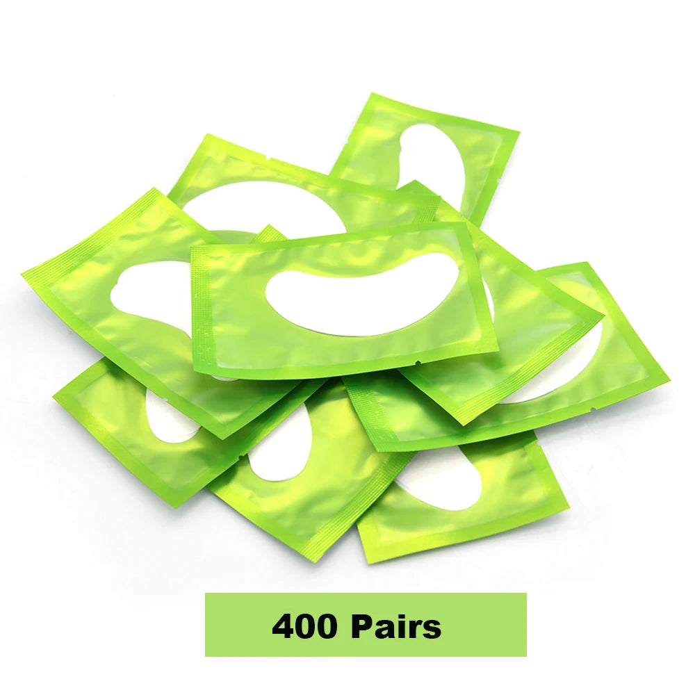 200/400Pairs Hydrogel Patches Eyelash Extension Patch Eyelashes Patch Lash Extension Supplies Under Eye Patches Eye Pads Patch