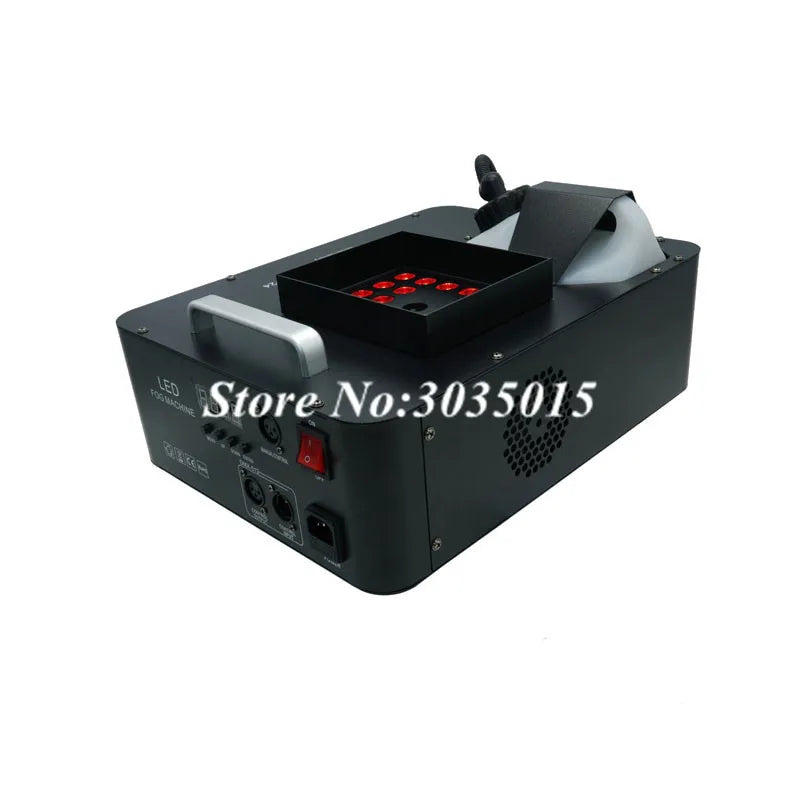 1500W DMX Fog Machine 24x9W LED RGB Pyro Vertical Smoke Machine Professional Fogger For Stage Party Club Halloween Equipment