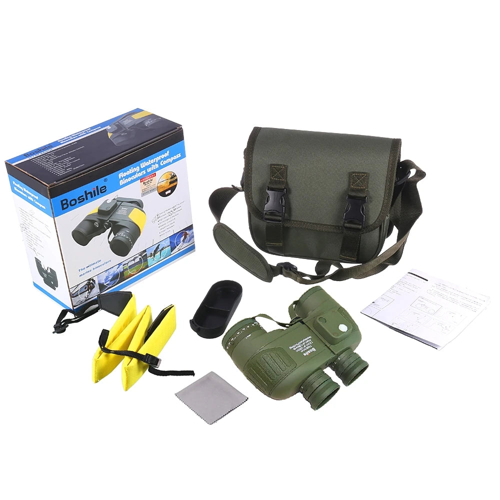 Boshile 10x50 Binoculars High Powerful Telescope Compass Outdoor Bird Watching Camping Tools And Safety Equipment Professional