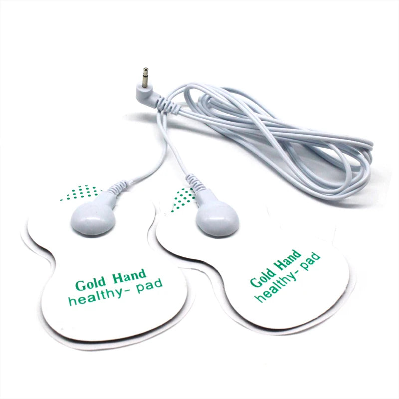 2 Way+4-Way Machine Massager Button Cable Electrode Pads Standard Connection Massage for TENS Unit Lead Wires Cables