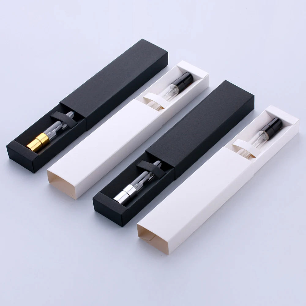 50 PCS/Lot 10ml The New Perfume Bottle Packaging Boxes In Bulk Wholesale Black/White Box