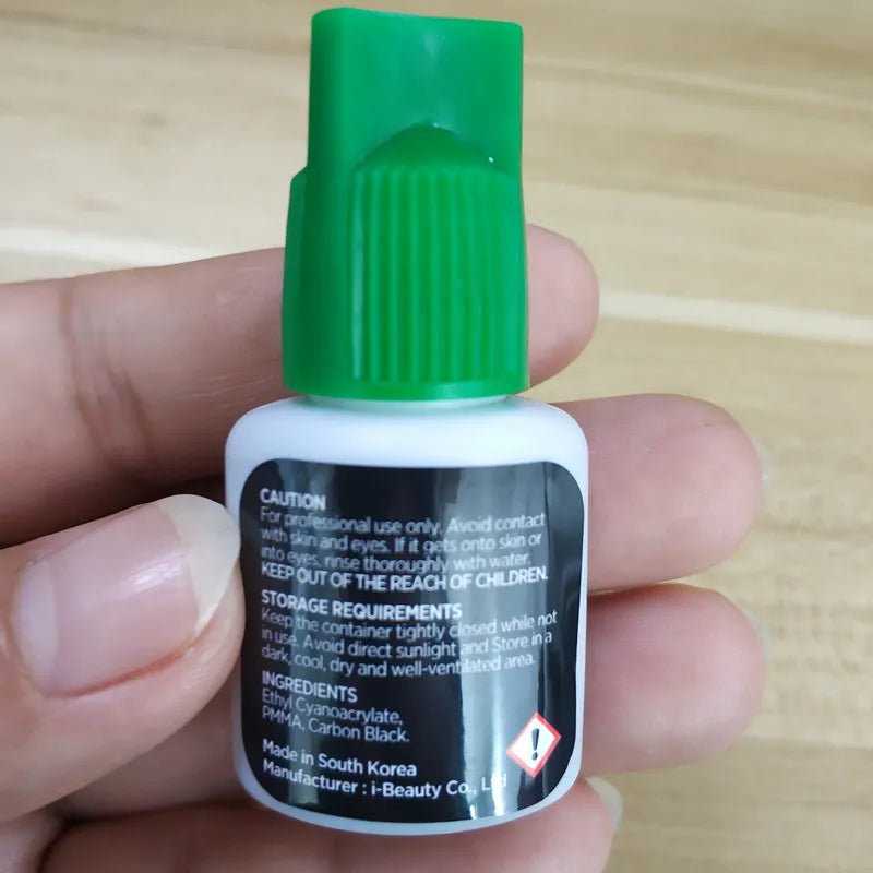 10 Bottles Black False Eyelashes Glue IB Ultra Super Glue Individual Fast Drying Glue for Eyelash Extensions 5ml/10ml
