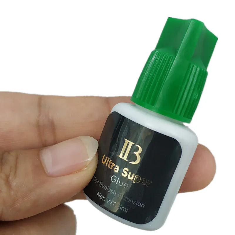 10 Bottles Black False Eyelashes Glue IB Ultra Super Glue Individual Fast Drying Glue for Eyelash Extensions 5ml/10ml