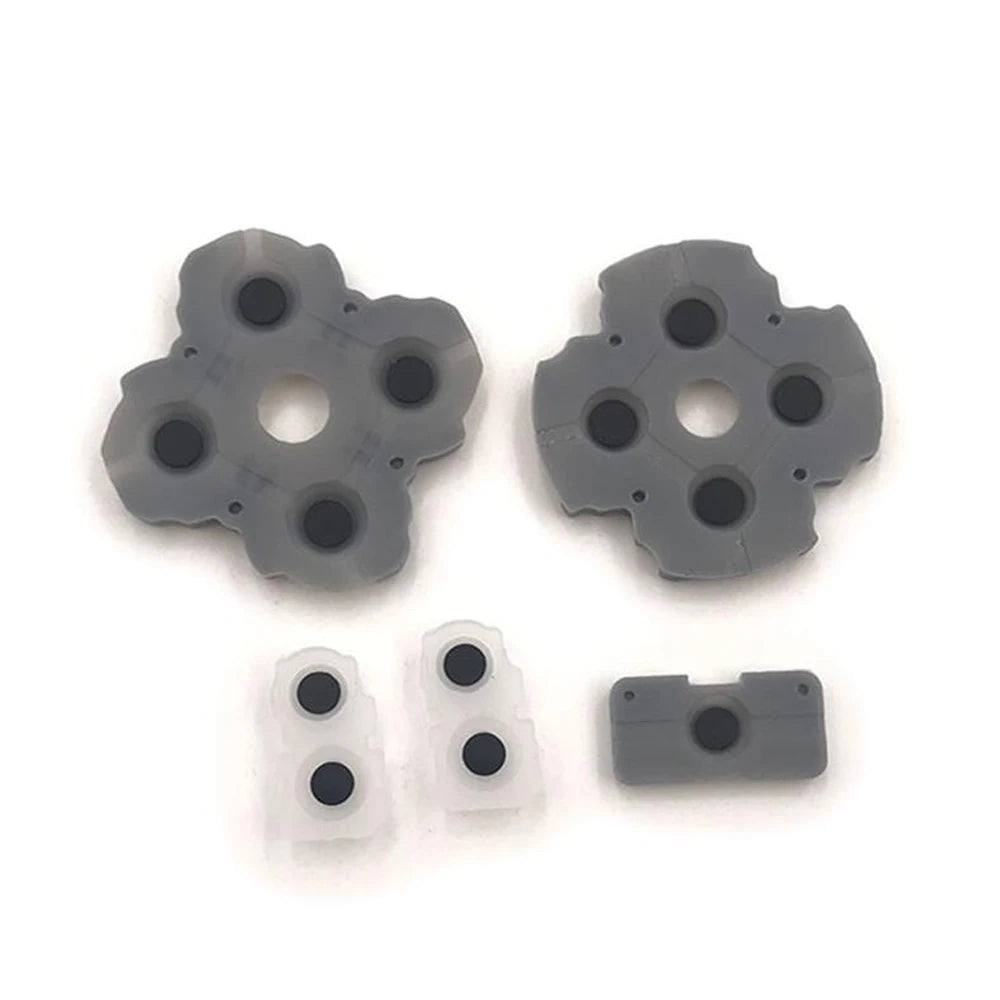 5pcs full set Soft Rubber Silicone for PS5 Game Controller Conductive Adhesive Button Pad Cross Key L1 R1 rubber pad