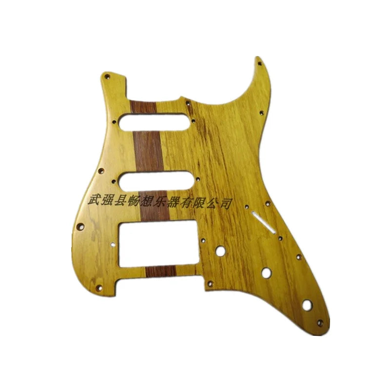 Electric SSH Guitar Pickguard Solid Wood, SSS Guitar Plate Scratch Pick Guard, Guitar Accessories