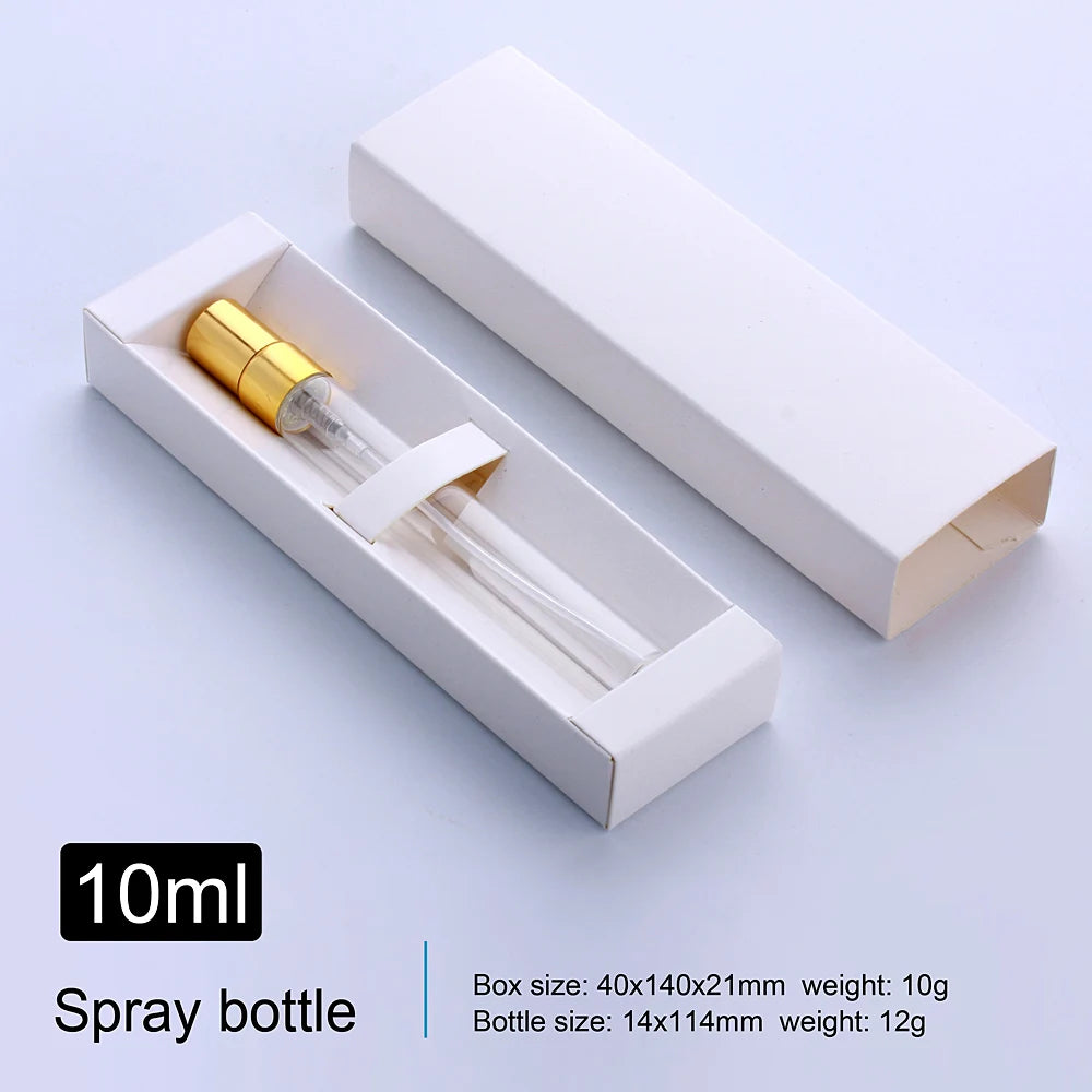 50 PCS/Lot 10ml The New Perfume Bottle Packaging Boxes In Bulk Wholesale Black/White Box