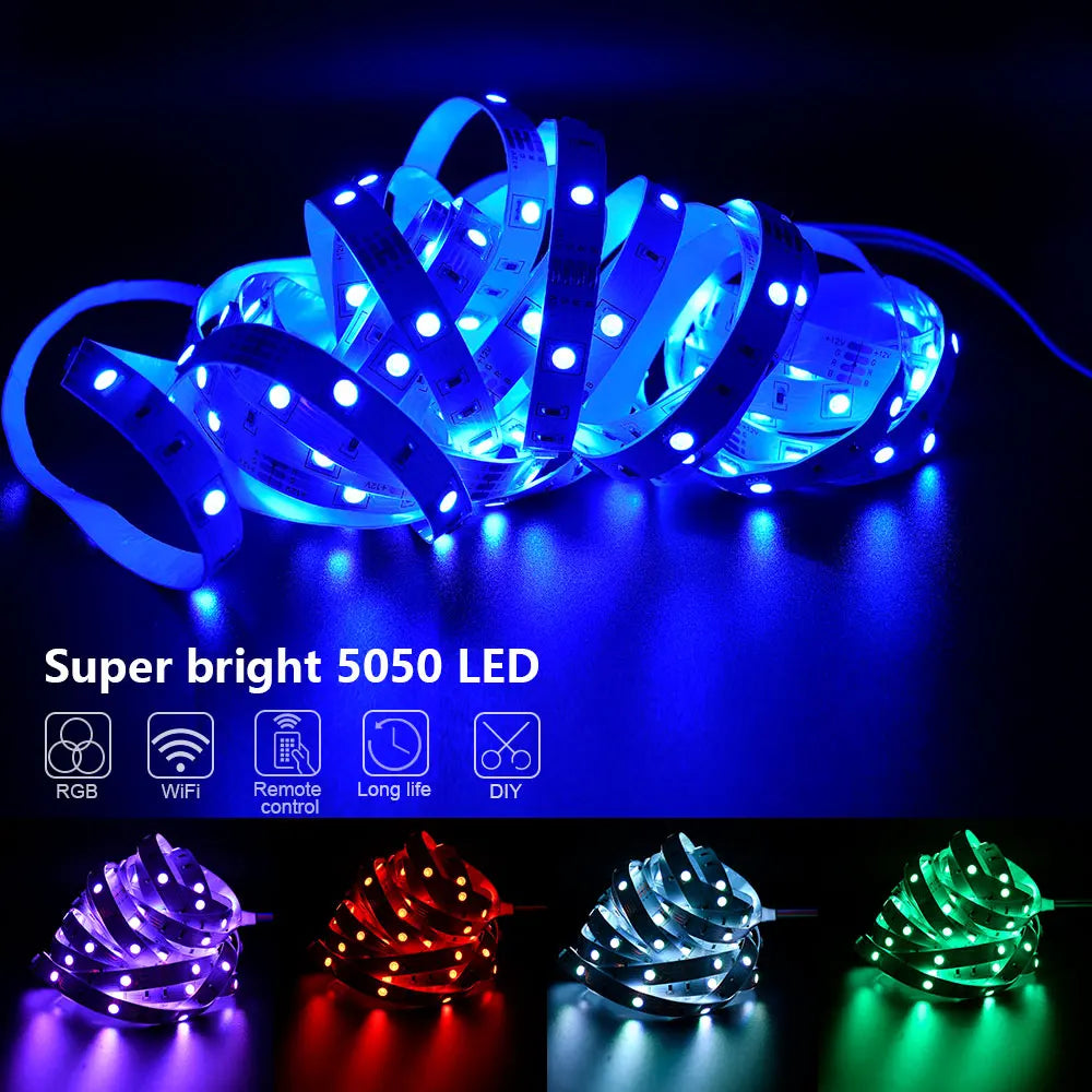 LED Strip Lights RGB 3535, 5V 1M-30M, 16 Million Colors, RGB, LED Strip Lighting Music Sync, Color Changing for Party Home