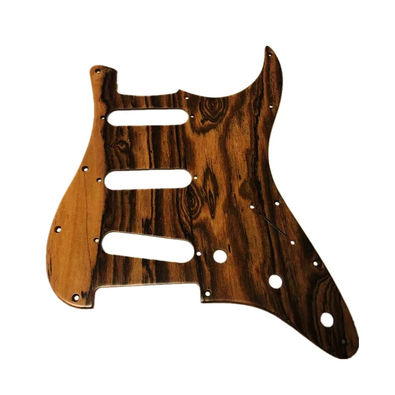Electric SSH Guitar Pickguard Solid Wood, SSS Guitar Plate Scratch Pick Guard, Guitar Accessories
