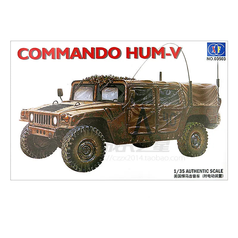1/35 Scale US Military Hummer Armored Transport Assault Off-Road Vehicle Assembly Model Kit