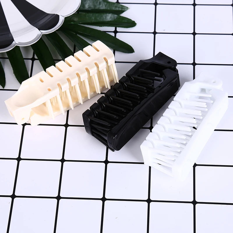 1Pc Folding Comb Hair Brush DIY Salon Hairdressing Anti-static Plastic Comb Women Hair Brush 3 Colors