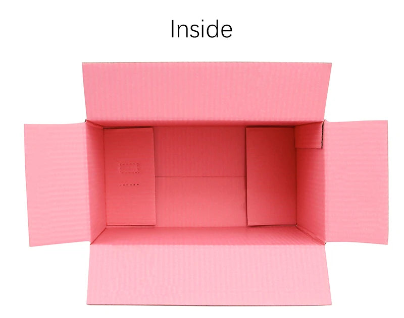 5pcs/10pcs/pink gift box three-layer corrugated packaging transportation storage carton