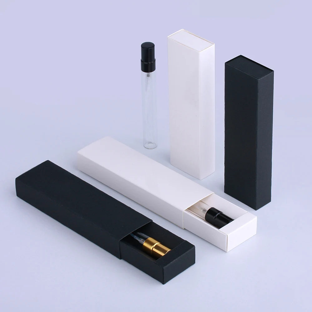 50 PCS/Lot 10ml The New Perfume Bottle Packaging Boxes In Bulk Wholesale Black/White Box