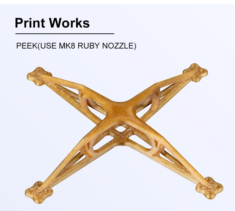 R Trianglelab E-V6 Plated Copper Nozzle Durable Non-stick High Performance For 3D Printers Hotend M6 Thread for V6 Hotend Prusa