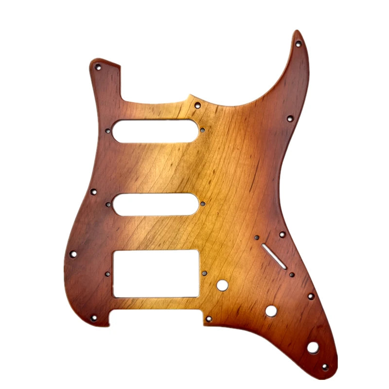 Electric SSH Guitar Pickguard Solid Wood, SSS Guitar Plate Scratch Pick Guard, Guitar Accessories