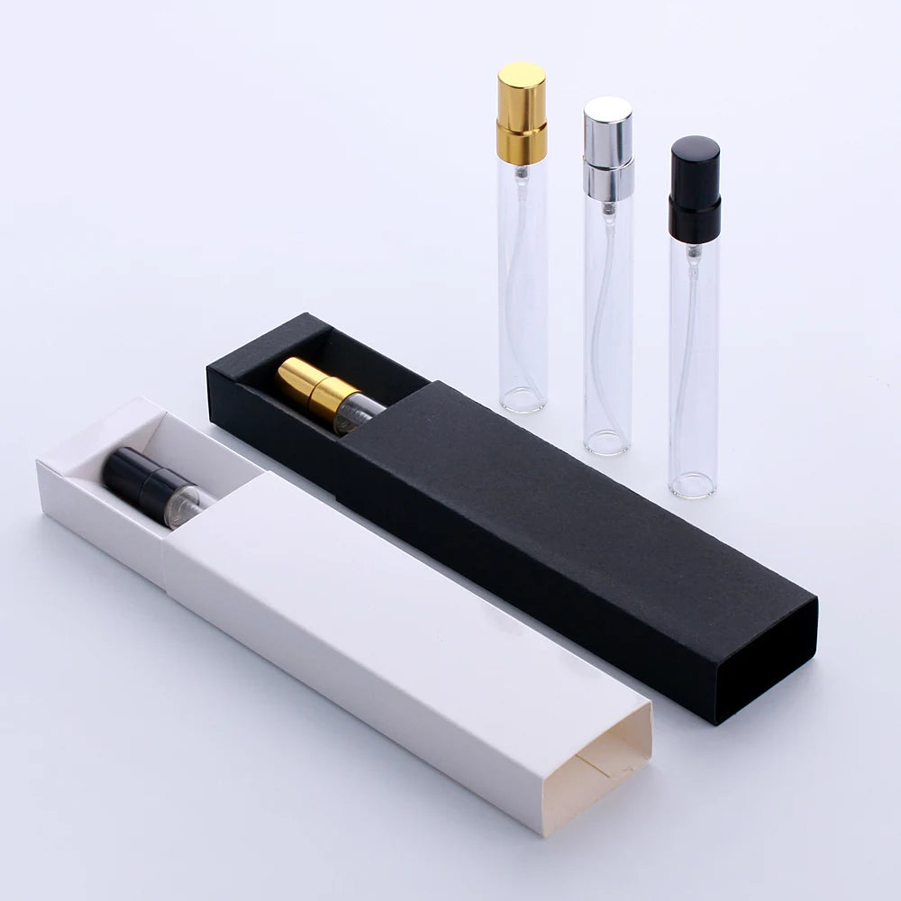 50 PCS/Lot 10ml The New Perfume Bottle Packaging Boxes In Bulk Wholesale Black/White Box