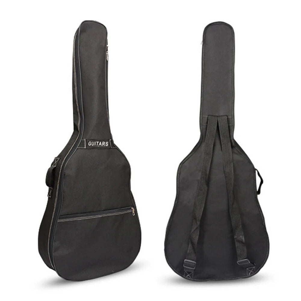 40/41 Inch Guitar Bass Bag Padded Electric Guitar Gig Bag Case 5mm Padding Double Adjustable Shoulder Strap Waterproof Backpack