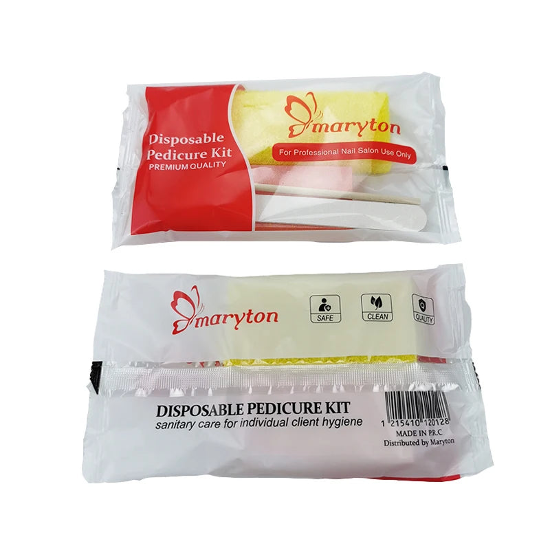 800 Sets/Carton Disposable Pedicure Kits Nail Sets Sand File Buffer Sponge Block Manicue Tools