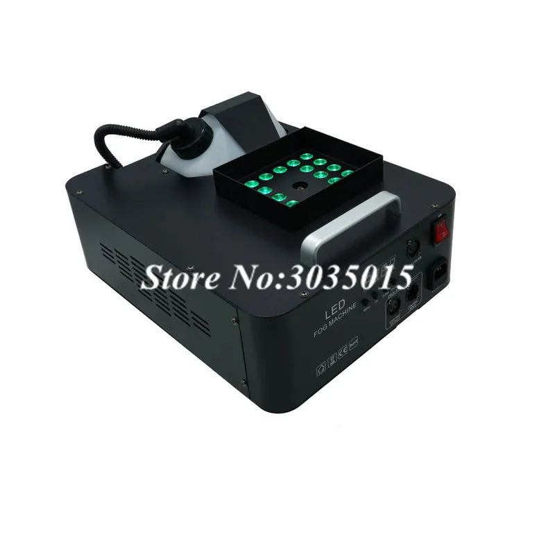 1500W DMX Fog Machine 24x9W LED RGB Pyro Vertical Smoke Machine Professional Fogger For Stage Party Club Halloween Equipment