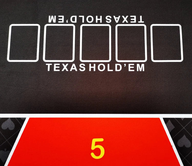 1.2*0.6m Hold'Em Texas Poker Mat Black Jack Baccarat Dice Durable Rubber Home Gaming Desk Pad