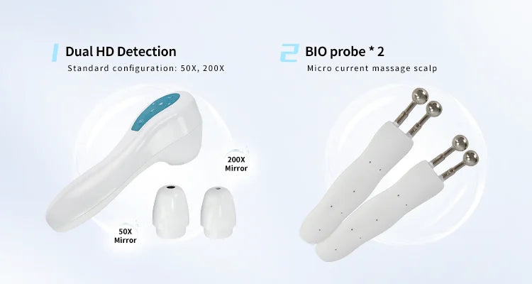 Hair Growth Hair Loss Solution Electric Comb Scalp Analysis Machine Massaging Function High Frequency Vibration Technology