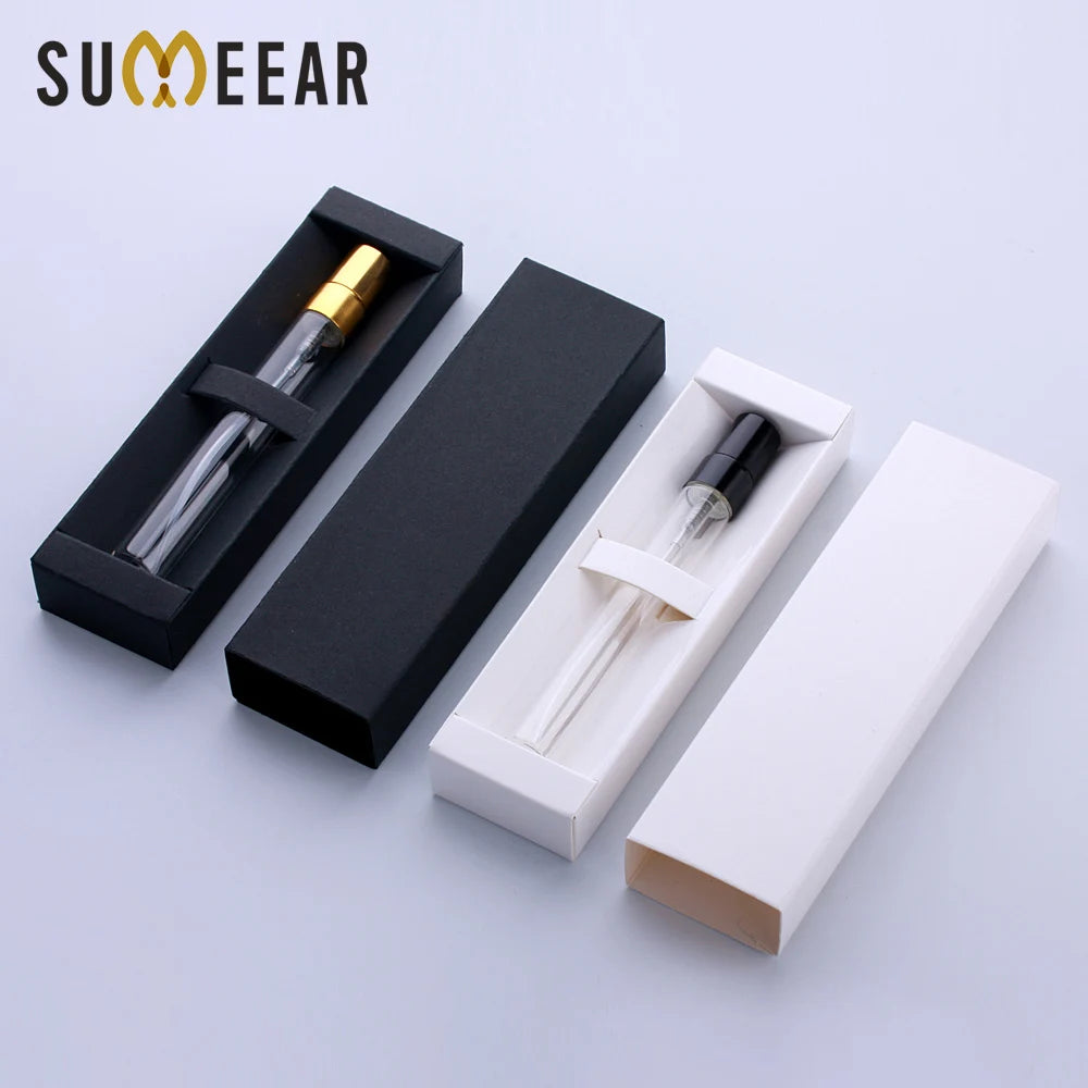 50 PCS/Lot 10ml The New Perfume Bottle Packaging Boxes In Bulk Wholesale Black/White Box