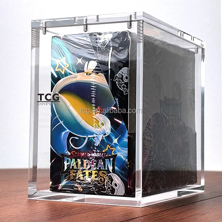 TCG Custom  English Booster Box Acrylic case Box S First Edition  Booster Box Acrylic Magnetic case  Uv