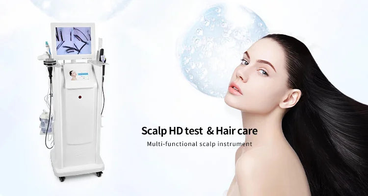 Hair Growth Hair Loss Solution Electric Comb Scalp Analysis Machine Massaging Function High Frequency Vibration Technology