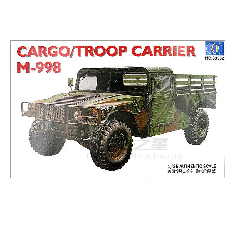 1/35 Scale US Military Hummer Armored Transport Assault Off-Road Vehicle Assembly Model Kit